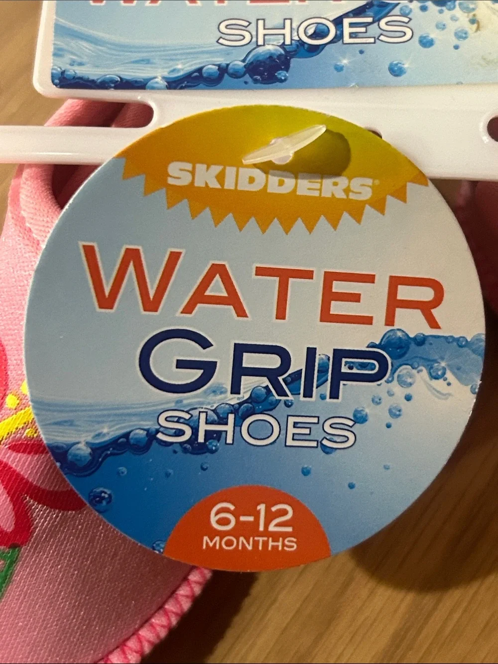 Skidders Pink Hibiscus Water Grip Shoes for Babies (6-12 Months)